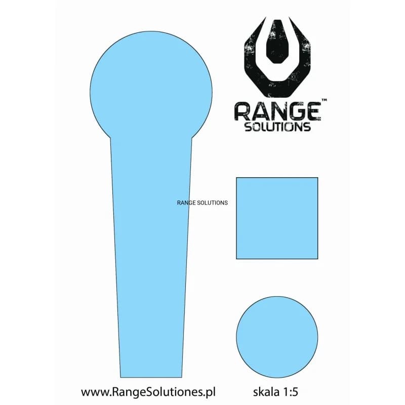 Steel shooting target 100 pcs., Range Solutions — photo 1