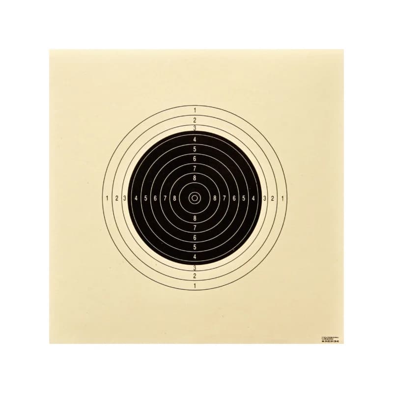 Sport rifle target, cardboard LUX, 25x25 — photo 1