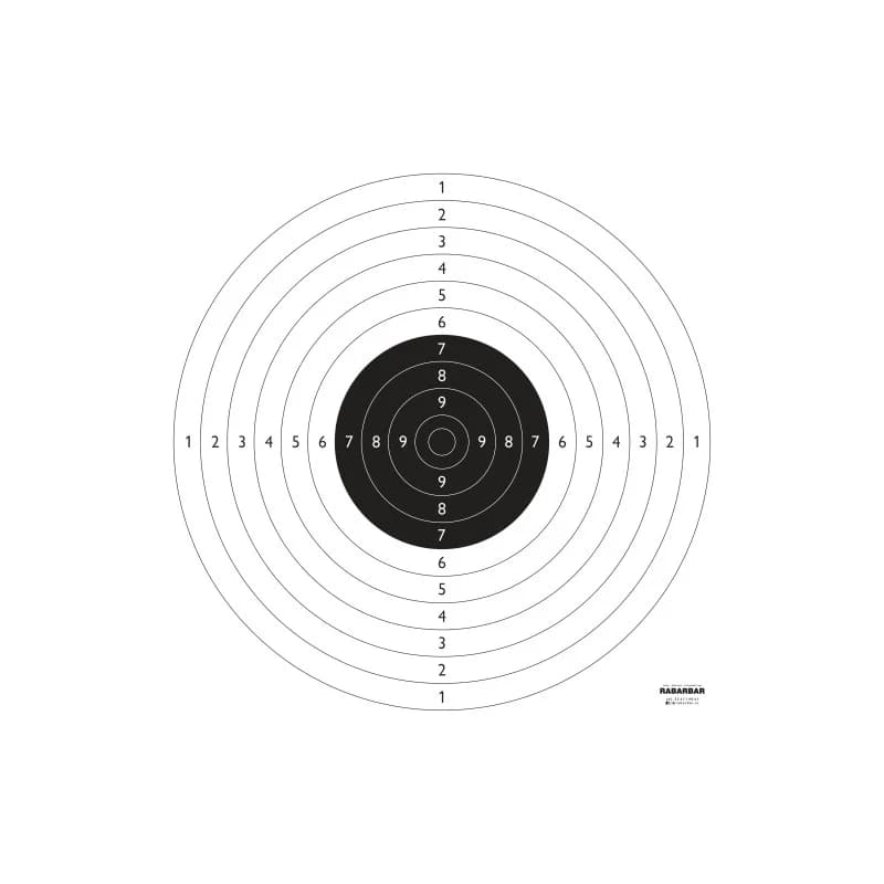Sport pistol target, paper, 50x50 — photo 1