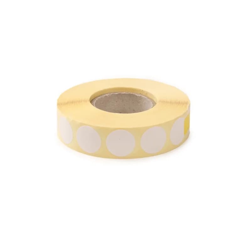 Self-adhesive target patches, 20 mm, white, 2000 pcs. — photo 1