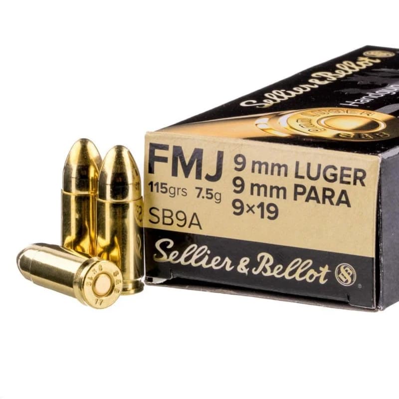 S&B 9x19 7,5g FMJ Ammunition — photo 1