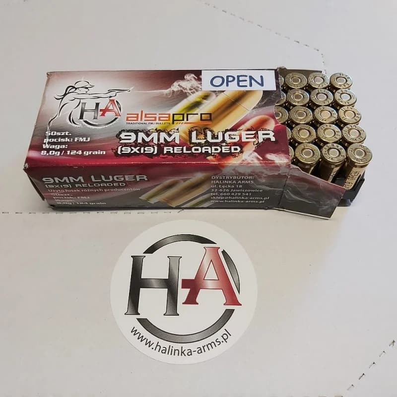 ALSA PRO 9x19 124 grain FMJ OPEN Ammunition — photo 1
