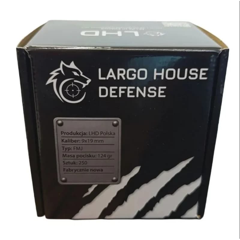 Largo House Defence 9x19 8g FMJ, 250 pcs. — photo 1